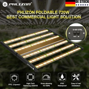 720 W Pro LED 6Bar Grow Light Plantas de Interior Espectro Completo Hidroponía Comercial - Imagen 1 de 12