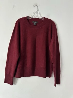 Nuevo Suéter Pullover Mujer 100% Cachemira 2 Cachemira Talla XL Borgoña  Foto 1 de 4