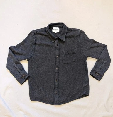 Camisa de manga larga Corridor NYC para hombre mediana de sarga de medianoche marrón marino Foto 1 de 4