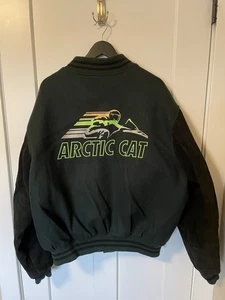 Never Worn- Arctic Cat Bounty Hunter Wool & Suede Varsity Letter Jacket XL Tall - Picture 1 of 4