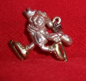 Special Garfield Ice Skater Silver & Gold Highlights Charm Pendant Collectible - Picture 1 of 8