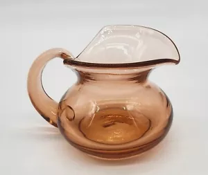 Crema con mango rosa vidrio soplado a mano de colección MANGO APLICADO - Imagen 1 de 6