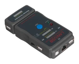 8716309031967 Cablexpert NCT-2 Tester kabli sieciowych Czarny GEMBIRD - Zdjęcie 1 z 7