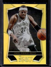 2013-14 Panini Select Paul Pierce Gold Prizm Parallel #02/10 Nets