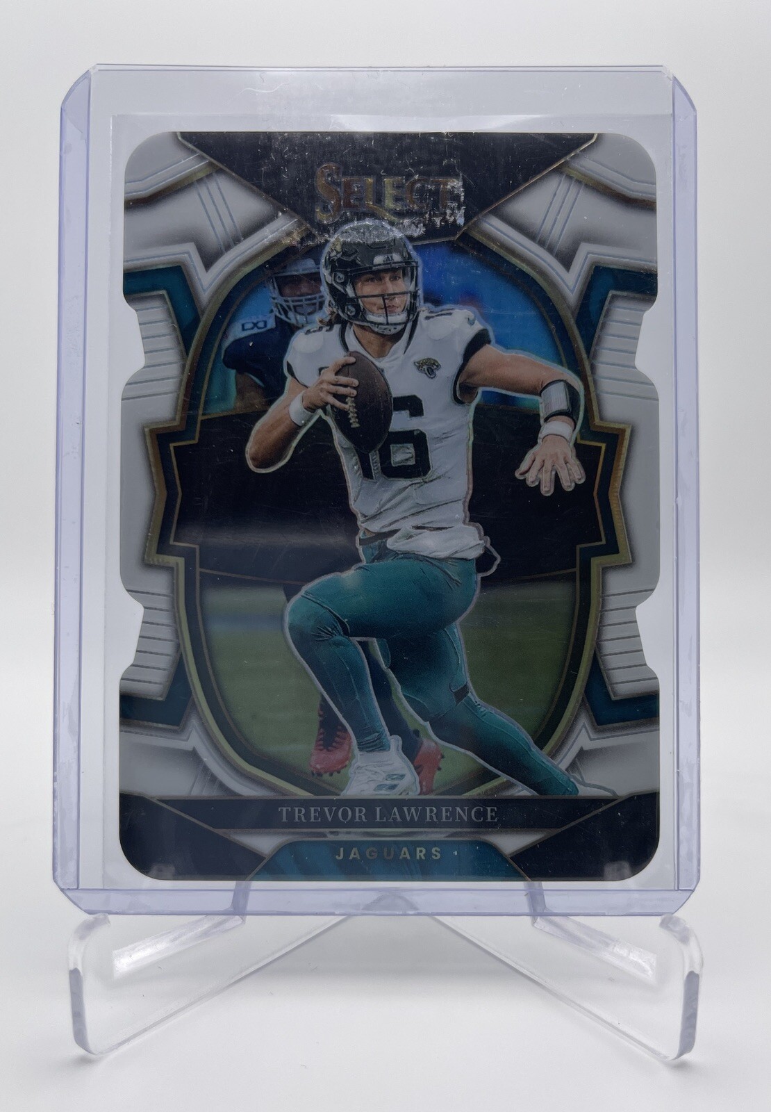 2022 Select Trevor Lawrence White Prizm Concourse Die-Cut #41 Jaguars #98/99