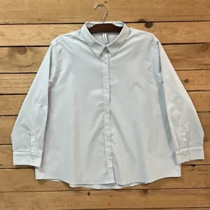 Camisa Athleta Midtown Para Mujer Talla 3X Azul Halcyon Poliéster Abotonada Manga Larga - Imagen 1 de 11