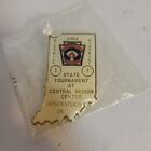 Vintage Little League Enameled Pin Baseball Indiana Dist 1/7 State Tournament 