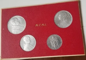 1950 Vaticano MCML Set 4 Monete Pio XII - Foto 1 di 2