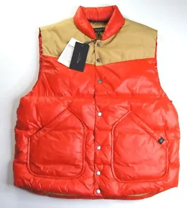 Rag & Bone Men's Red Multi Shield Quilted Down Puffer Vest Jacket NEW NWT - Picture 1 of 8