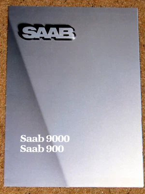 1985 SAAB 900 9000 Sales Brochure Poster -Turbo 16S, Turbo 16, 900i, Combi Coupe - Image 1 of 4