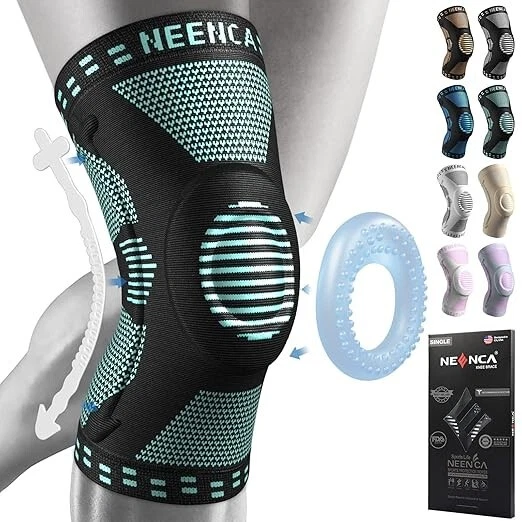 NEENCA Professional Knee Brace, Knee Compression Sleeve Support for Men & Women
