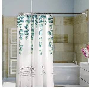 Rust-Resistant L-Shaped Shower Curtain Rod with Easy Installation - Chrome - Picture 1 of 9