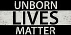 Autocollant pare-chocs autocollant vinyle noir blanc Unborn Lives Matter