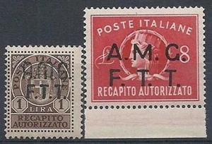 1947 TRIESTE A RECAPITO AUTORIZZATO 2 RIGHE MNH ** - RR9237-2 - Picture 1 of 1