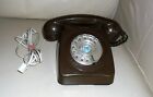 Vintage BT 8746G Rotary Dial Telephone in Poo Brown. Nice Working Condition 