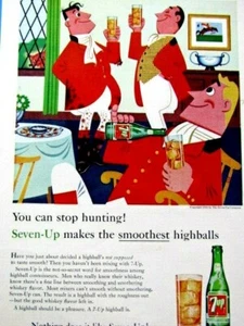 7 Up Vintage FOX Hunter Fox In The Window 1959 Original Print Ad 8.5 x 11" - Picture 1 of 3