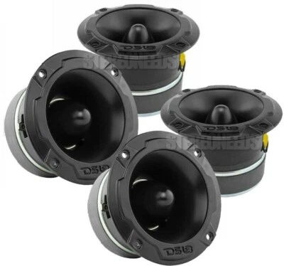4x DS18 PRO-TWX4 Bullet Super Tweeters 2240 W 4 ohmios coche 4,5" negro altavoces bocina Foto 1 de 4