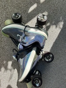 Nike, Gr. 39, Retro Disco Roller Rollschuhe Glitzer Effekt - Bild 1 von 13