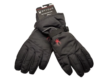 Guantes Spyder Negros Para Hombre L XL Aislados Esquí Snowboard Trituradora Ajustable Nuevos Foto 1 de 4