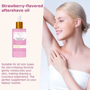 Aftershave Oil Women Gentle Moisturizing Body Care Strawberry Scent gaudily - Picture 1 of 9