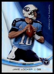 2013 Topps Platinum Jake Locker Tennessee Titans #10 - Picture 1 of 2