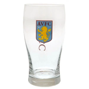 Aston Villa FC Tulip Pint Glass Christmas and Birthday Gift Ideas Fan - Picture 1 of 3