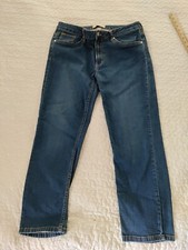 Calvin Klein Jeans Womens 14 Blue Denim Slim Boyfriend Stretch 34x26" medium 