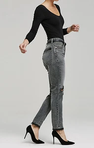 $428 Authentic CITIZEN OF HUMANITY Women's Liya High Rise Shadow Pocket Jeans - Picture 1 of 9