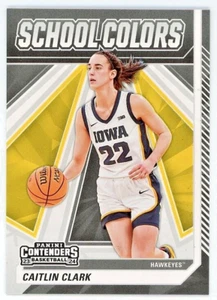 2024 Panini Caitlin Clark Collection Contenders School Colors #SC2 Iowa Hawkeyes - Picture 1 of 2