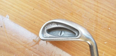37.25 IN PING EYE BLACK DOT 9 IRON GOLF CLUB W STIFF STEEL SHAFT & GOOD GRIP - Image 1 of 4