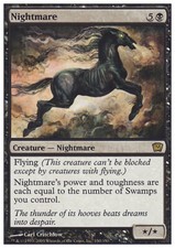 Nightmare X (1) Ninth Edition Exellent/Near Mint MTG   4RCards
