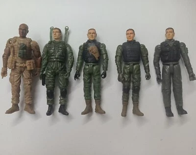 Lote de 5 figuras BBI Elite Force Navy SEAL Special Ops Delta Soldiers 4" 1/18 #s8 Foto 1 de 4