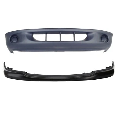New Front Bumper Face Bar Bumper For 1997-2000 Dodge Dakota Cover Fog Hole 2PCS - Image 1 of 4