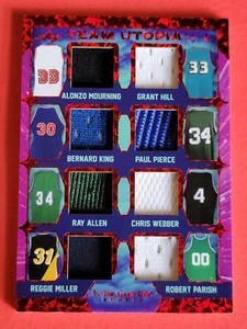 REGGIE MILLER PAUL PIERCE ROBERT PARISH GRANT HILL RAY ALLEN JERSEY CARD #d29/45 - Picture 1 of 3