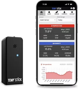 Temp Stick WiFi Temperature & Humidity Sensor - 24/7 Monitoring, No Subscription - Picture 1 of 11
