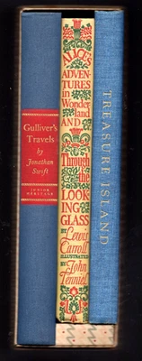 Heritage press boxed set 3 classics  Treasure Island, Alice in Wonderland +1 Foto 1 de 4