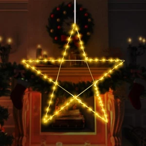 Large Lighted Christmas Star Warm White LED Outdoor Star Light Xmas Light up ... - Picture 1 of 7
