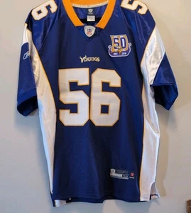 Minesota Vikings Reebok Henderson #56 On Field 50th Anniversary Trikot - Größe 50 - Bild 1 von 8
