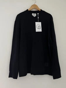 MENS SIZE M MEDIUM CHEAP MONDAY BOMBER SWEAT TOP JUMPER IN BLACK BNWT - Picture 1 of 10
