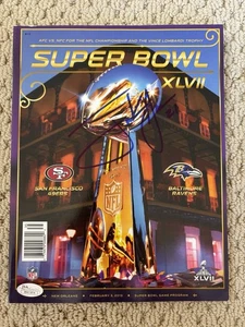 Frank Gore Signed Official Super Bowl XLVII Program JSA Auto San Francisco 49ers - Picture 1 of 4