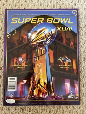 Frank Gore Signed Official Super Bowl XLVII Program JSA Auto San Francisco 49ers - Image 1 of 4