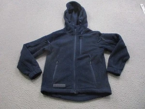 Baerskin Tactical Sweater Youth 7-8 Blue Hoodie Full Zip Utility Micro Fleece - Picture 1 of 16