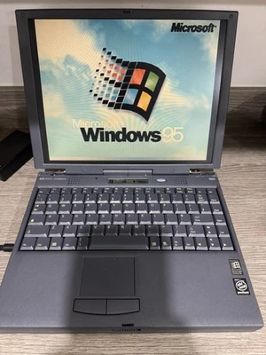 Hewlett Packard Omnibook 3000CTX Laptop Windows 95 Pentium MMX 233Mhz 16Mb Ram - Bild 1 von 4