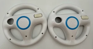 2 Genuine OEM Mario Kart Racing Steering Wheel Controllers for Nintendo Wii - Picture 1 of 4