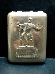 Vintage USSR Soviet, Cigarette Case The Russian Composer Peter Tchaikovsky. - Picture 1 of 8