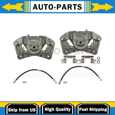 Pinza de freno delantera con mangueras lado conductor pasajero se adapta a Nissan Altima 2,5 L Foto 1 de 4