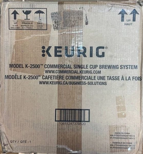Paquete de cafetera y depósito comercial Keurig K-2500 de una sola porción - Imagen 1 de 4