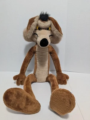 "De colección Warner Bros 1971 Mighty Star tamaño real 48"" Wile E. Coyote peluche juguete" Foto 1 de 4