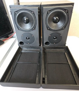 MISSION 760i SE Bi-Wire Stereo Speakers, Black Ash, 2 Way Reflective, Tested - Picture 1 of 19