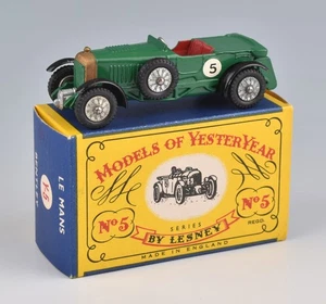 Matchbox Models Of Yesteryear Y5-1 1929 Le Mans Bentley 1958-61 *NMIB* - Picture 1 of 3